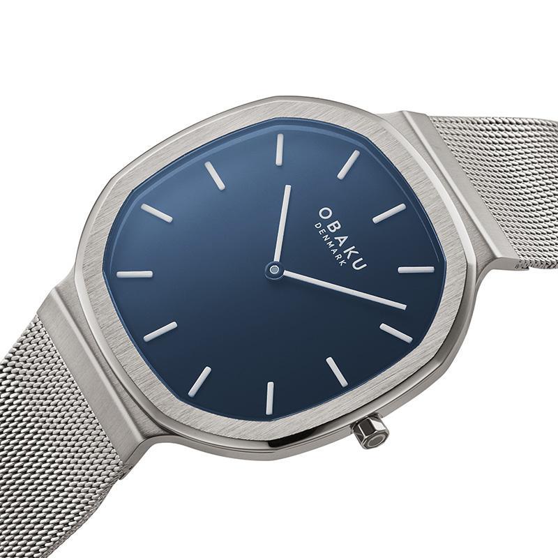 Obaku Oktant Shadow Blue 38mm Watch - V253GXJLMJ