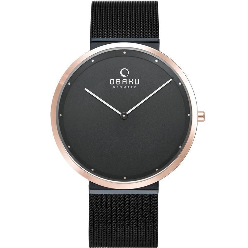 Obaku Papir-Night Gents Ultra Slim Line Series V230GXMBMB