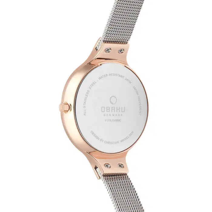 Obaku Sky Rose Bi White 32mm Watch - V173LXVWMC