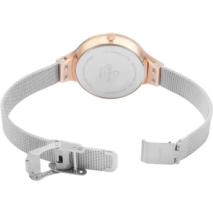 Obaku Sky Rose Bi White 32mm Watch - V173LXVWMC