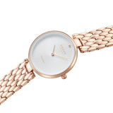 Obaku Smykke Fushsia - White Dial Rose Gold Ladies Watch V297LXVISV