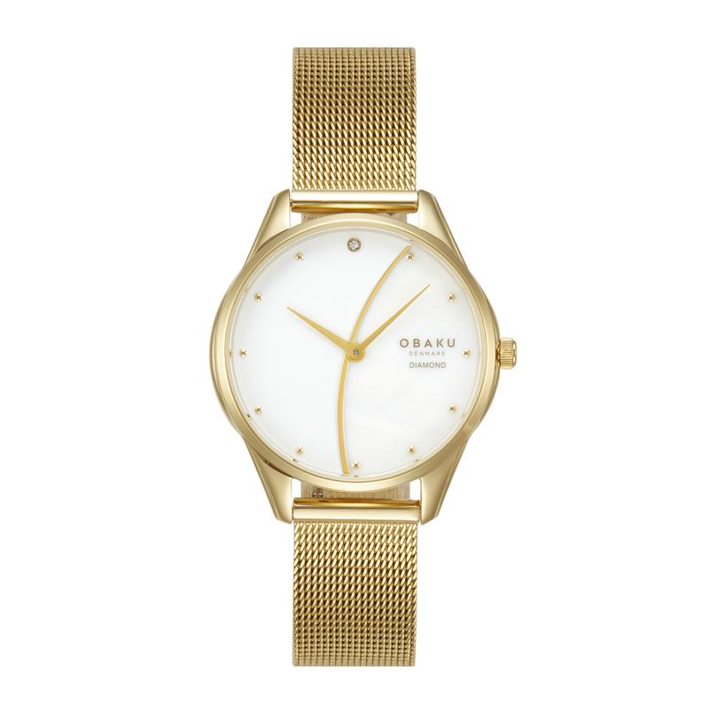 Obaku Smykke Maane Gold 32mm Watch - V297LXGXMG-DWW