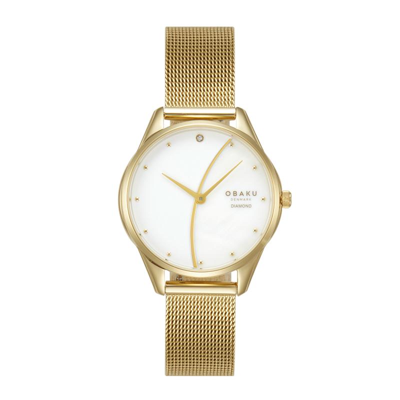 Obaku Smykke Maane Gold 32mm Watch - V297LXGXMG-DWW