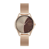 Obaku Smykke Rose Gold Chocolate Dial 32mm Watch - V297LXVXMV-DNN