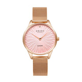 Obaku Smykke Rose Gold Pink Dial 32mm Watch - V297LXVPMV