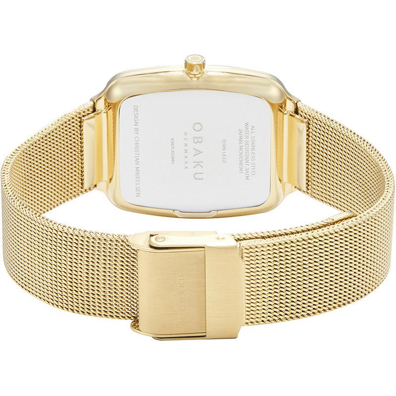 Obaku Tern Lille Gold White 27mm Watch - V267LXGIMG