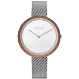 Obaku Trae Lille-Steel Lds Silver Mesh Strap V245LXCIMC