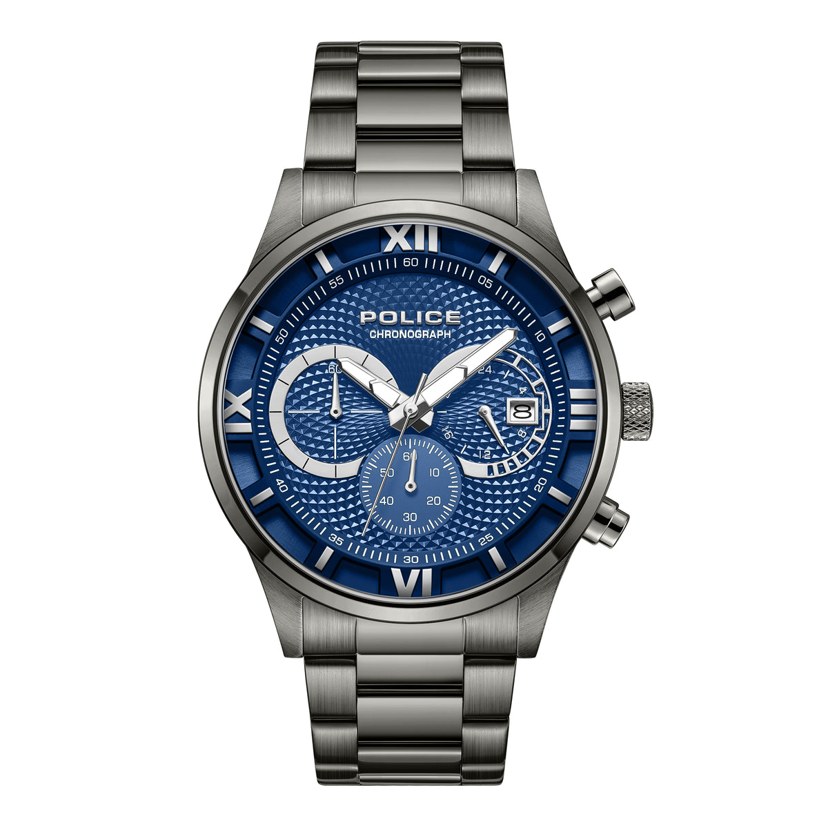 Police Driver Blue Dial Men's Watch