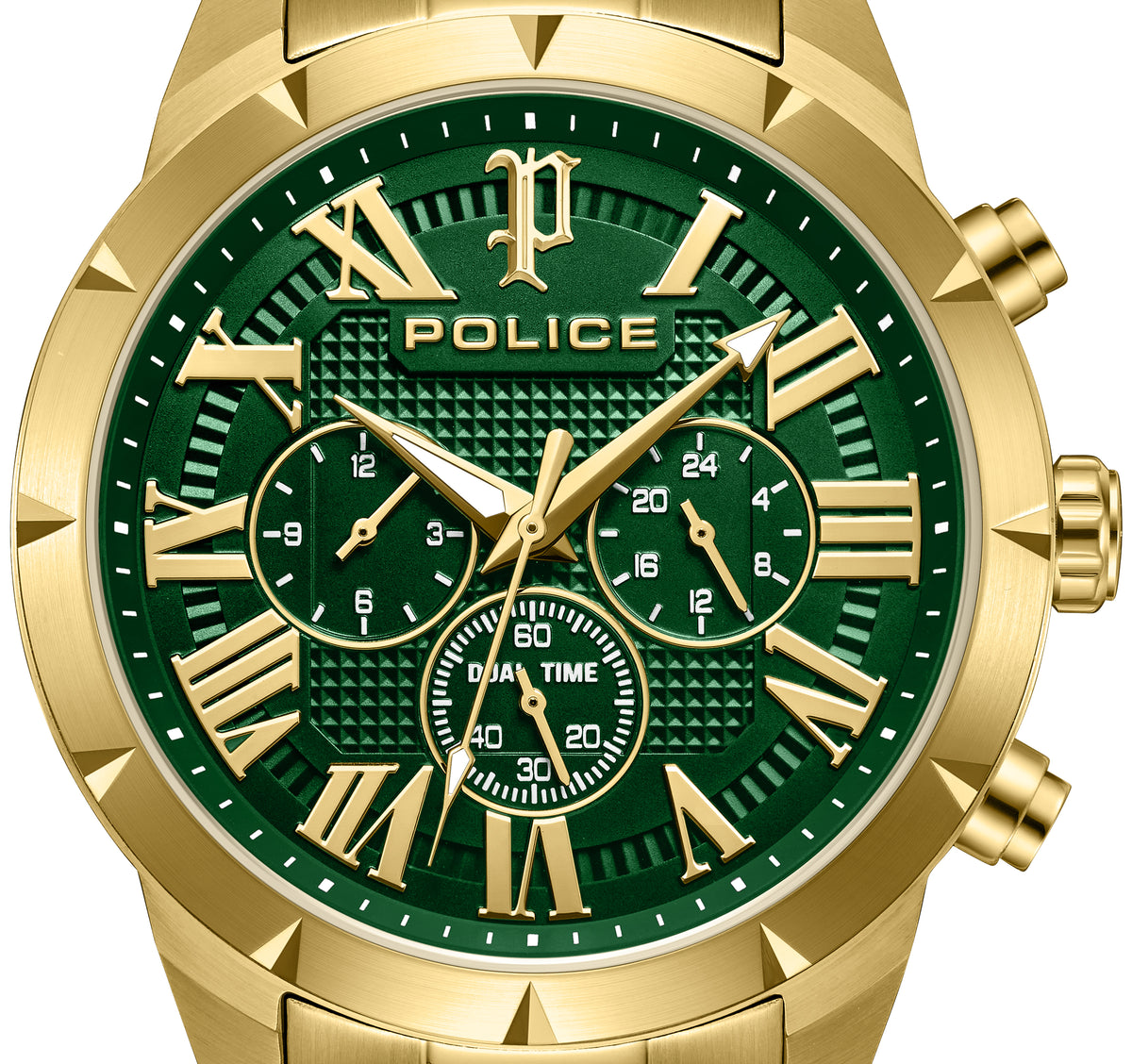 Police Roman Green Dial Men's Watch