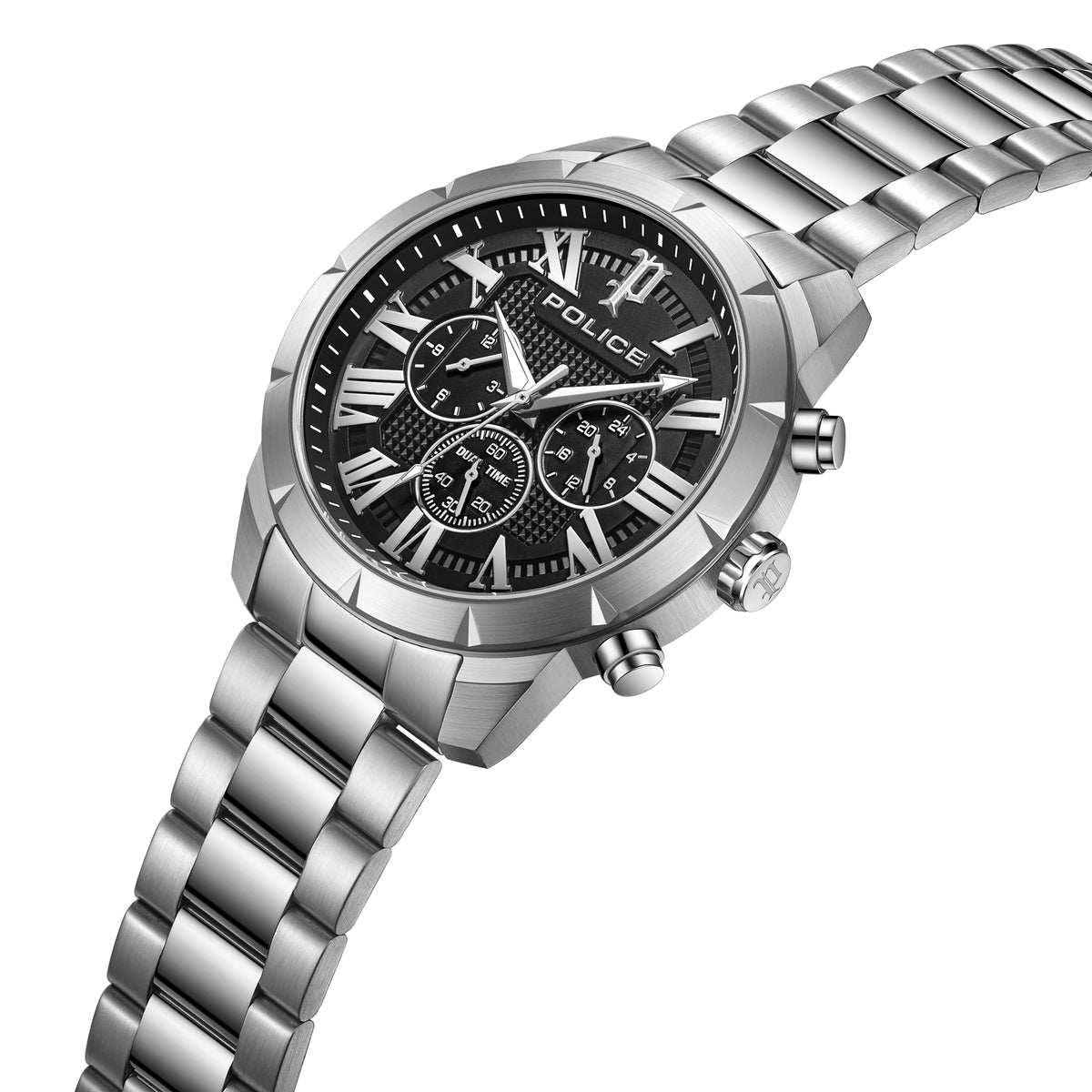 Police Roman Black Dial Men's Watch
