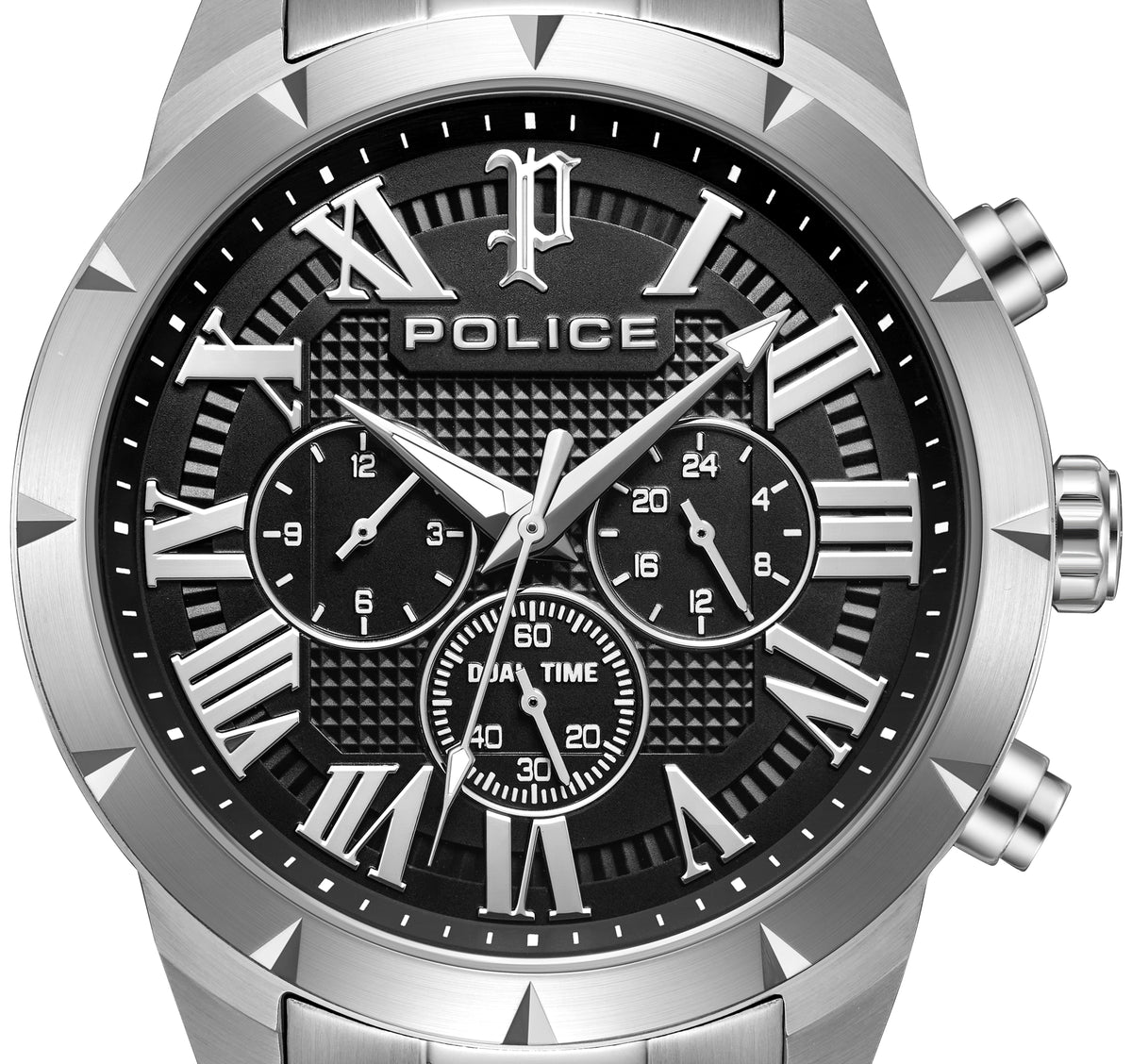 Police Roman Black Dial Men's Watch