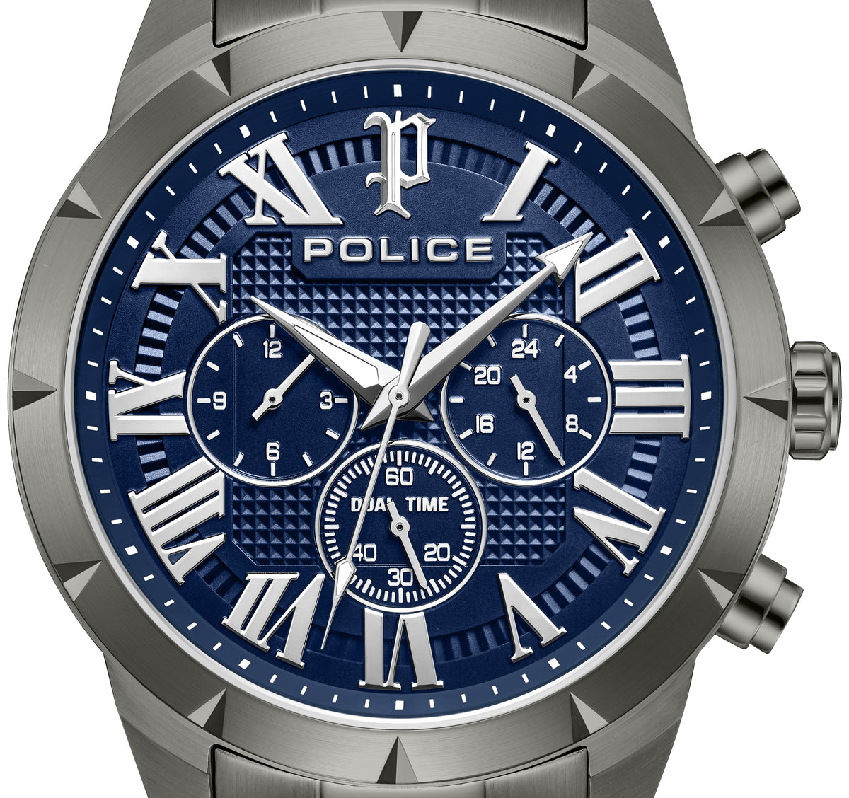 Police Roman Blue Dial Men's Watch