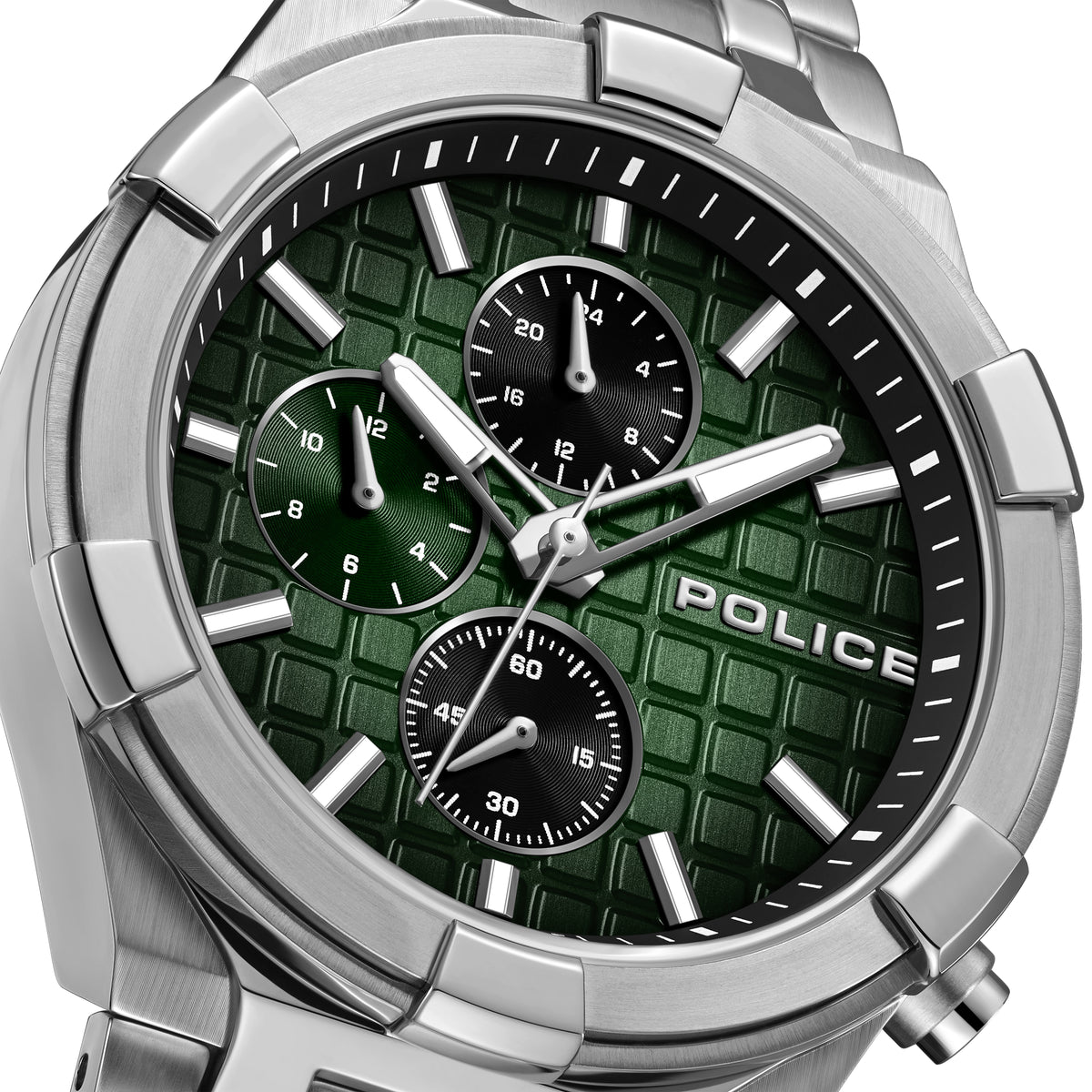 Police Guardian Green Dial Men's Watch