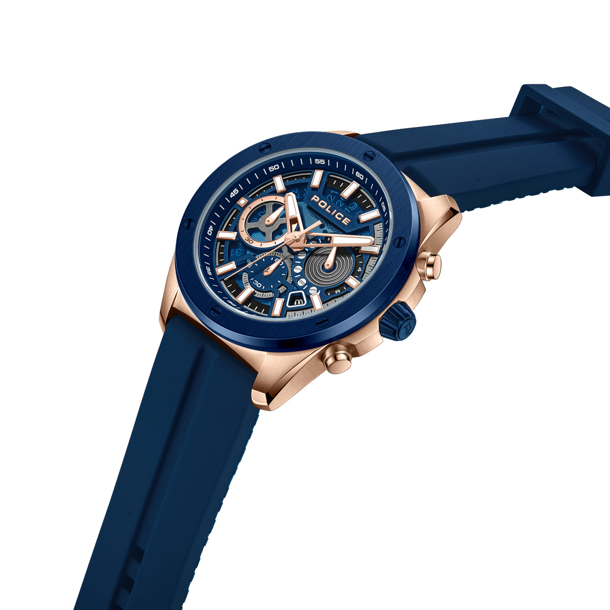 Police Warren Blue Dial Men's Watch