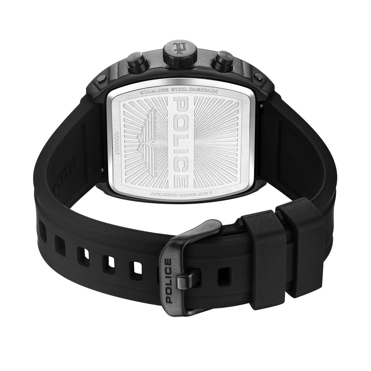 Police Connector Rebel Black Dial Men's Watch