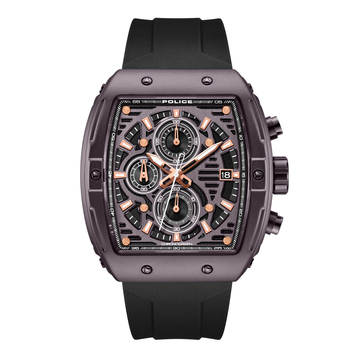 Police Connector Rebel Brown Dial Men's Watch
