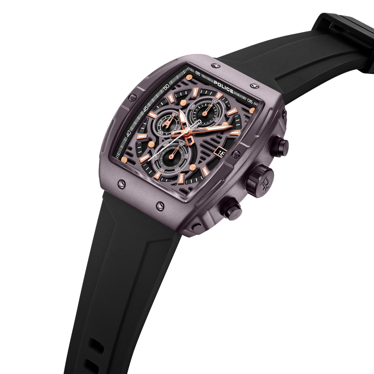 Police Connector Rebel Brown Dial Men's Watch
