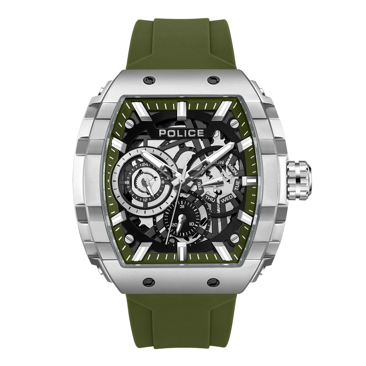 Police Flash Green Dial Men's Watch