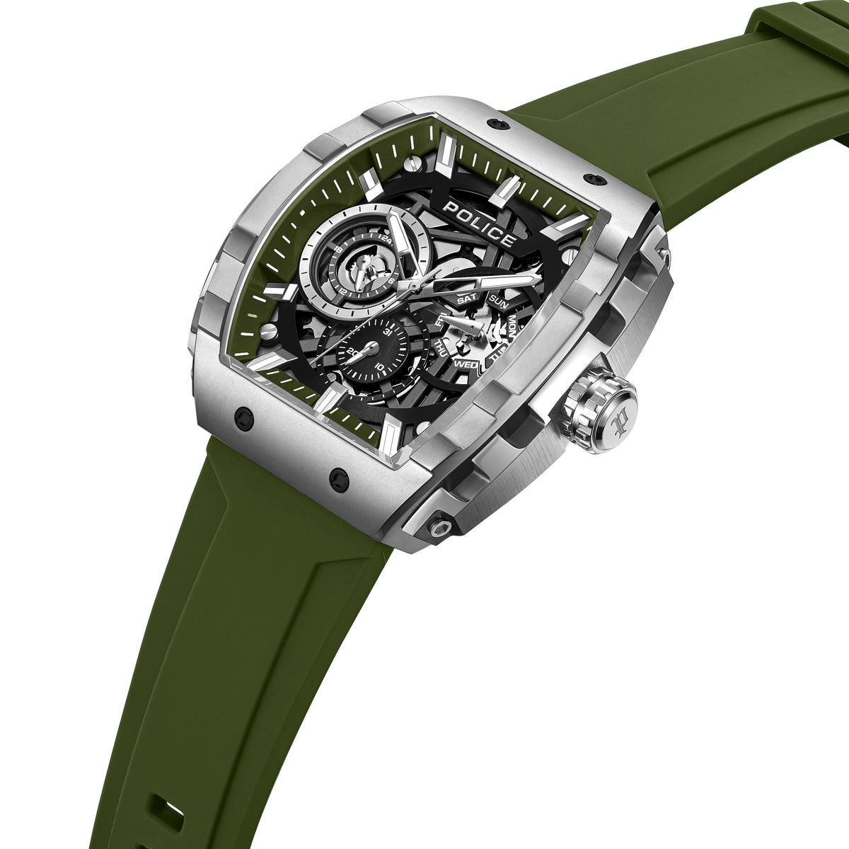 Police Flash Green Dial Men's Watch