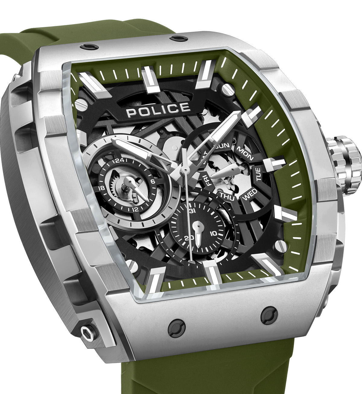 Police Flash Green Dial Men's Watch