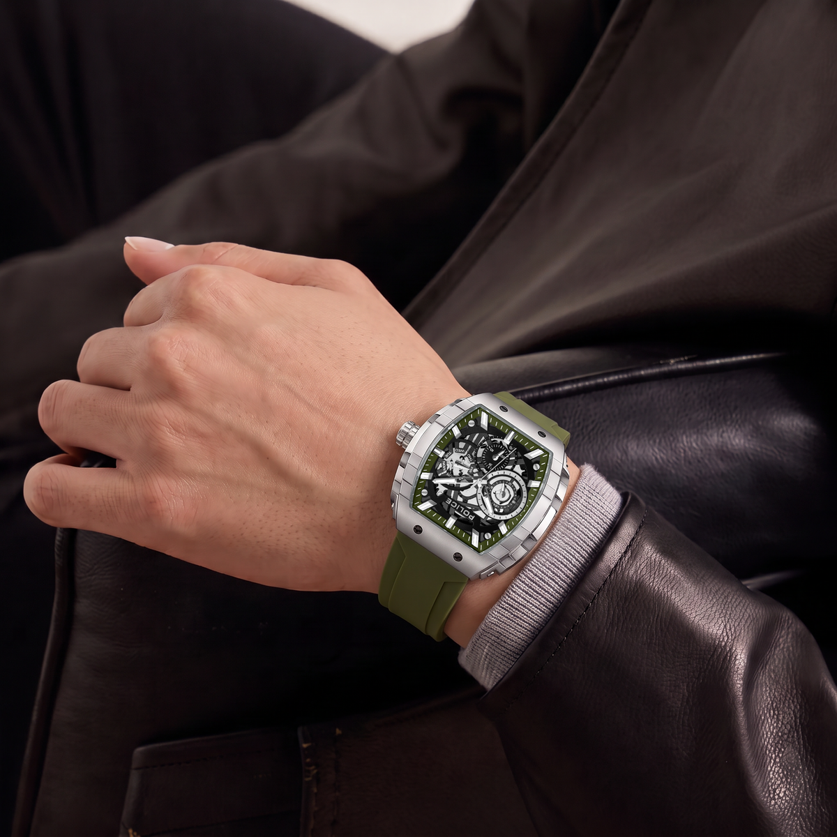 Police Flash Green Dial Men's Watch
