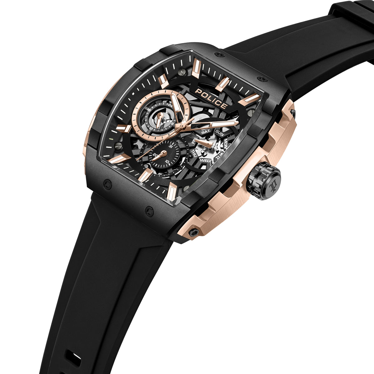 Police Flash Black Dial Men's Watch