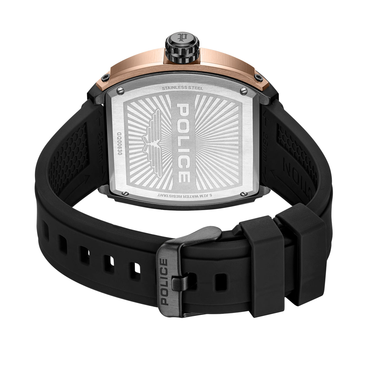 Police Flash Black Dial Men's Watch