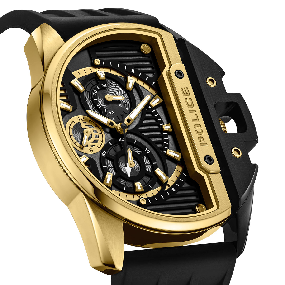 Police Daintree Black Dial Gold Men's Watch