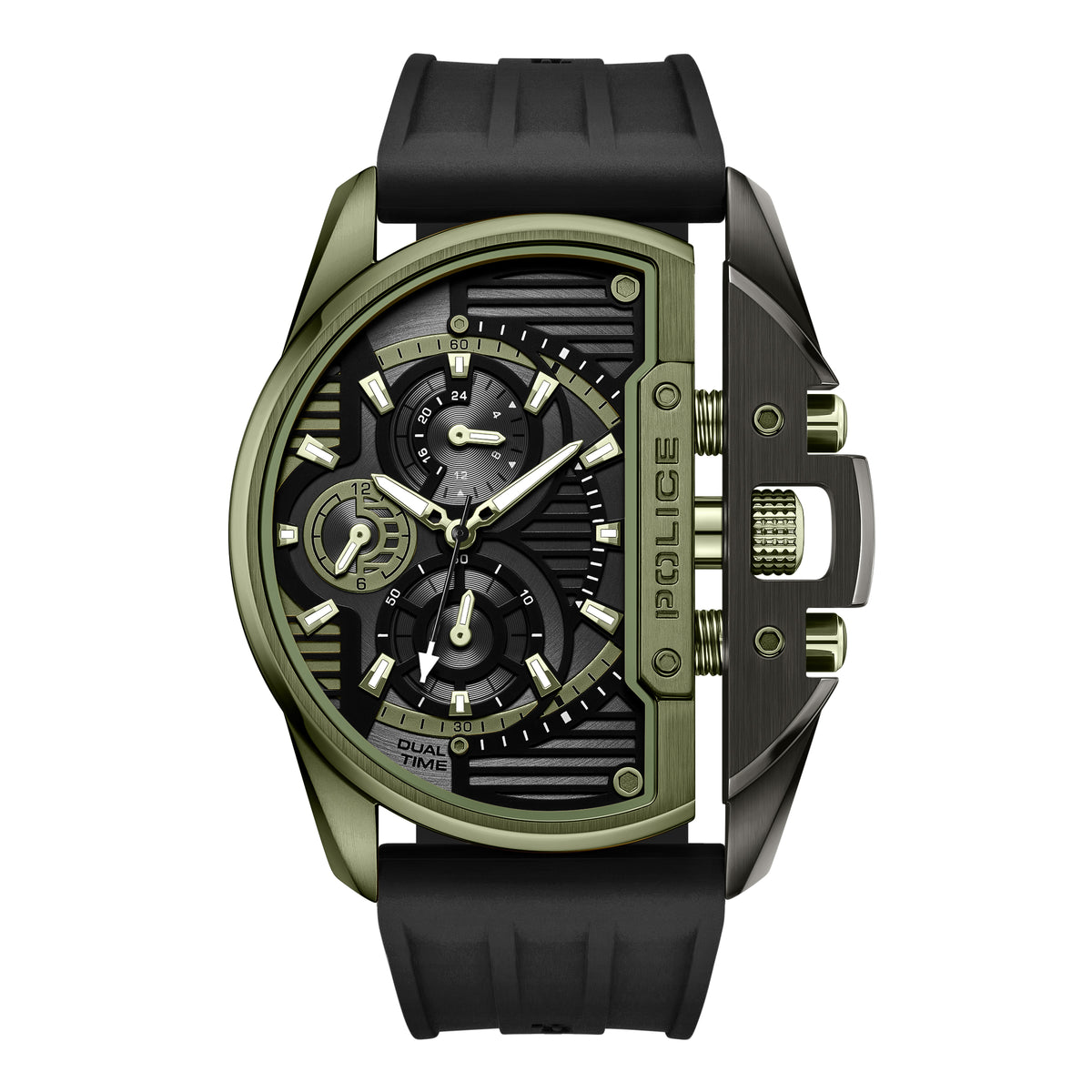 Police Daintree Black Dial Green Men's Watch