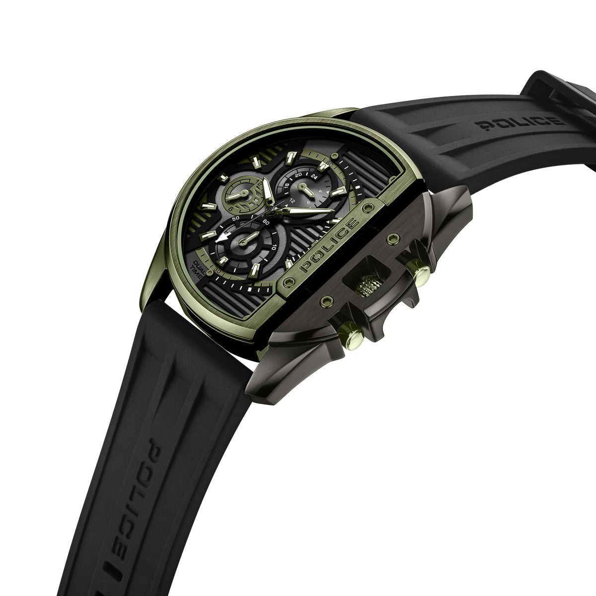 Police Daintree Black Dial Green Men's Watch