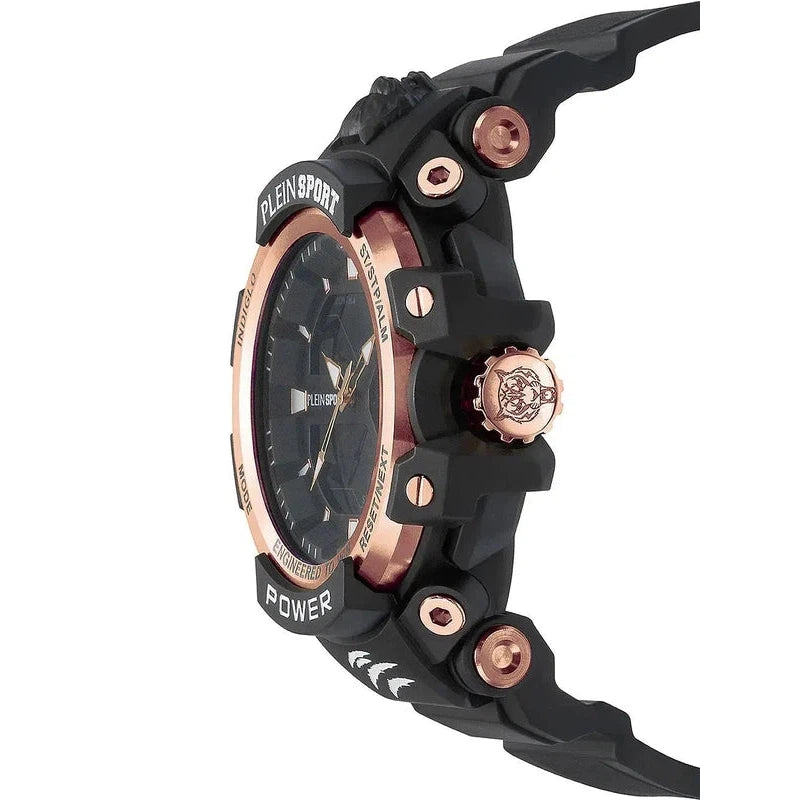 Plein Sport Combat Black Analog-Digital Watch 50mm