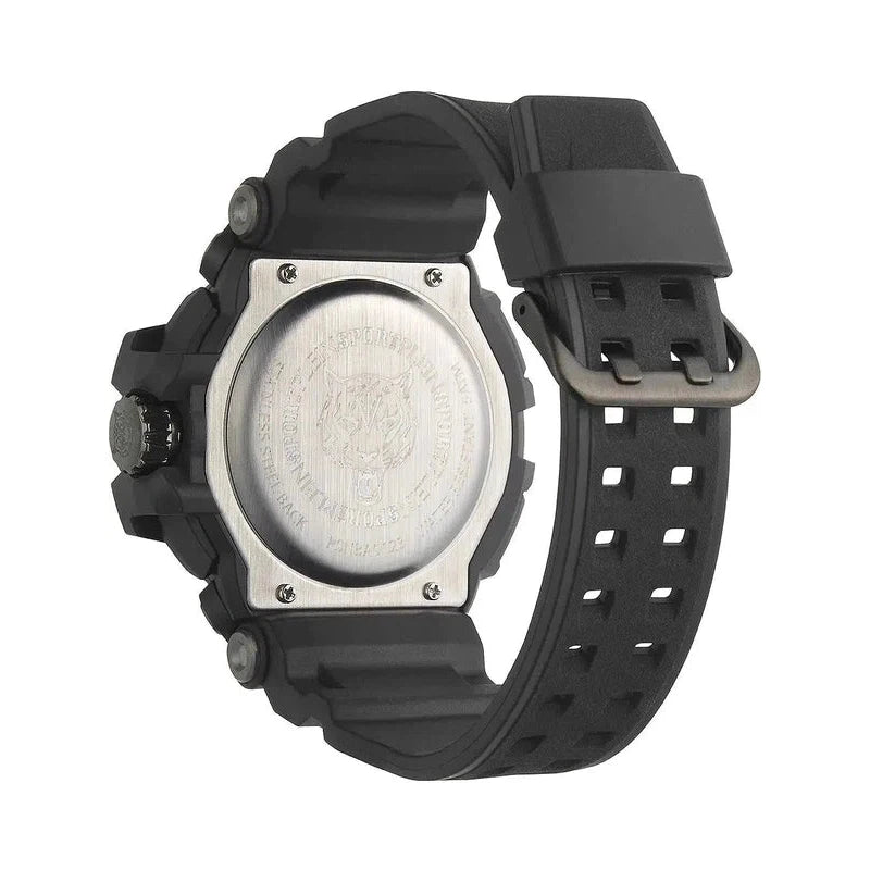 Plein Sport Combat Black Analog-Digital Watch 50mm