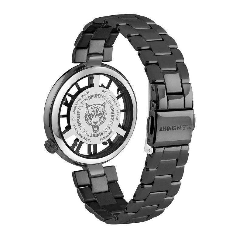 Plein Sport Tiger Luxe Black Gold Analog Watch 36mm