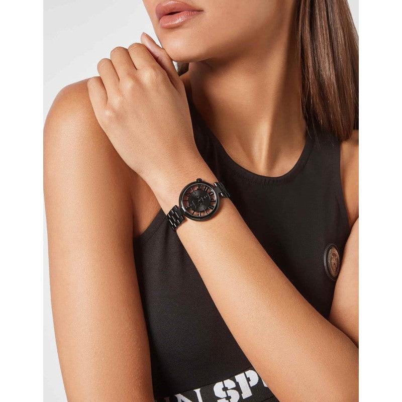 Plein Sport Tiger Luxe Black Gold Analog Watch 36mm
