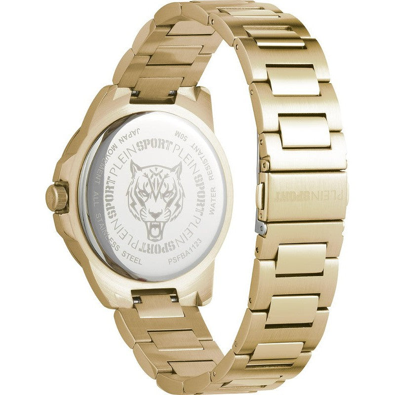 Plein Sport Touchdown Gold Analog Watch 44mm