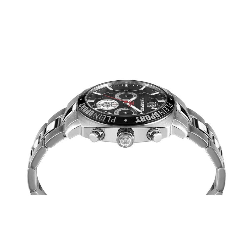 Plein Sport Wildcat Silver Chronograph Watch 40mm