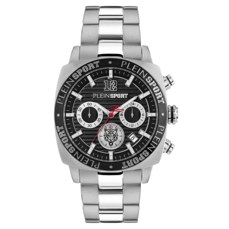 Plein Sport Wildcat Silver Chronograph Watch 40mm