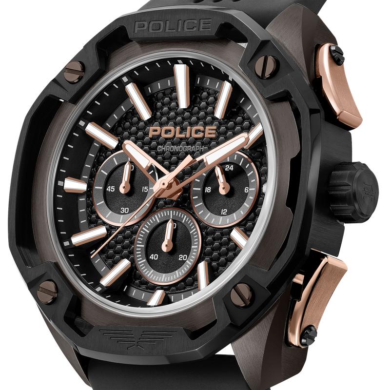 Police Black Centurian Watch For Men