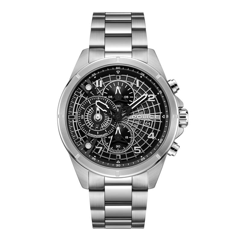 Police Cipher Black Dial Men's Watch
