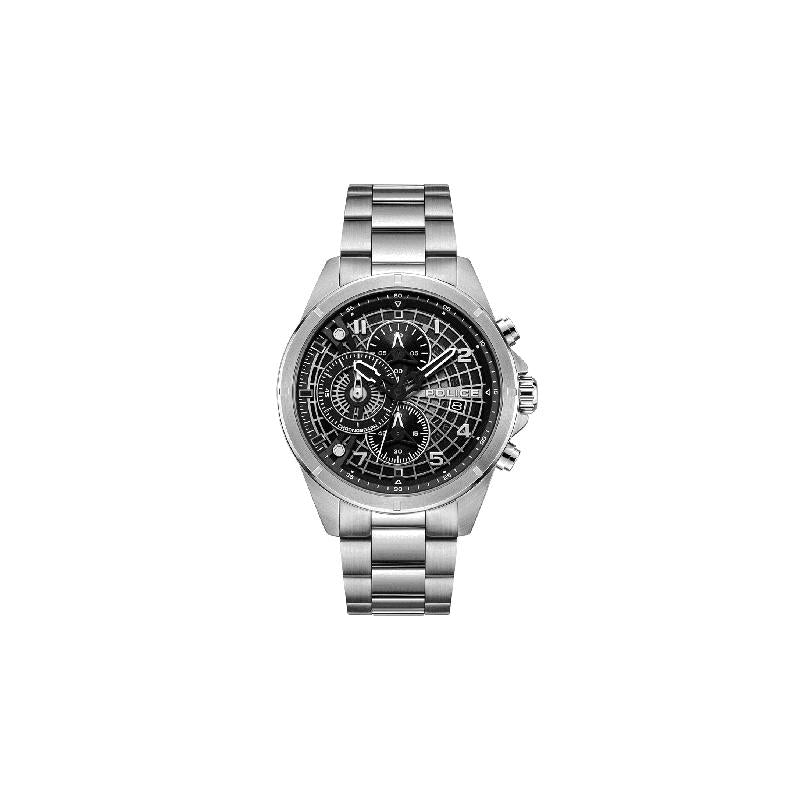 Police Cipher Black Dial Watch