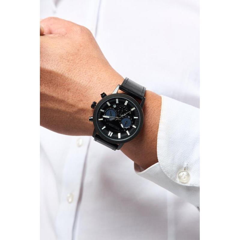 Police Men's PEWGC2240402 Leather Analog Watch