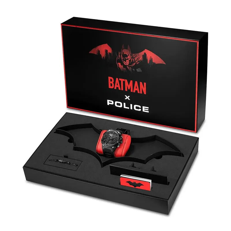 Police Crusader Watch & Batarang 2.0 Bracelet Set Limited Edition