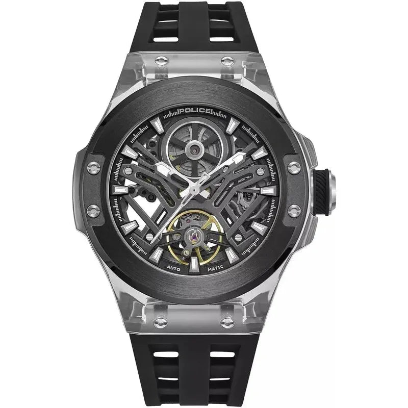 Police Cyclone Black Dial Men's Watch