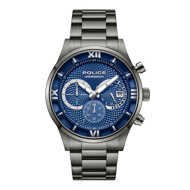Police Driver Blue Dial Men's Watch