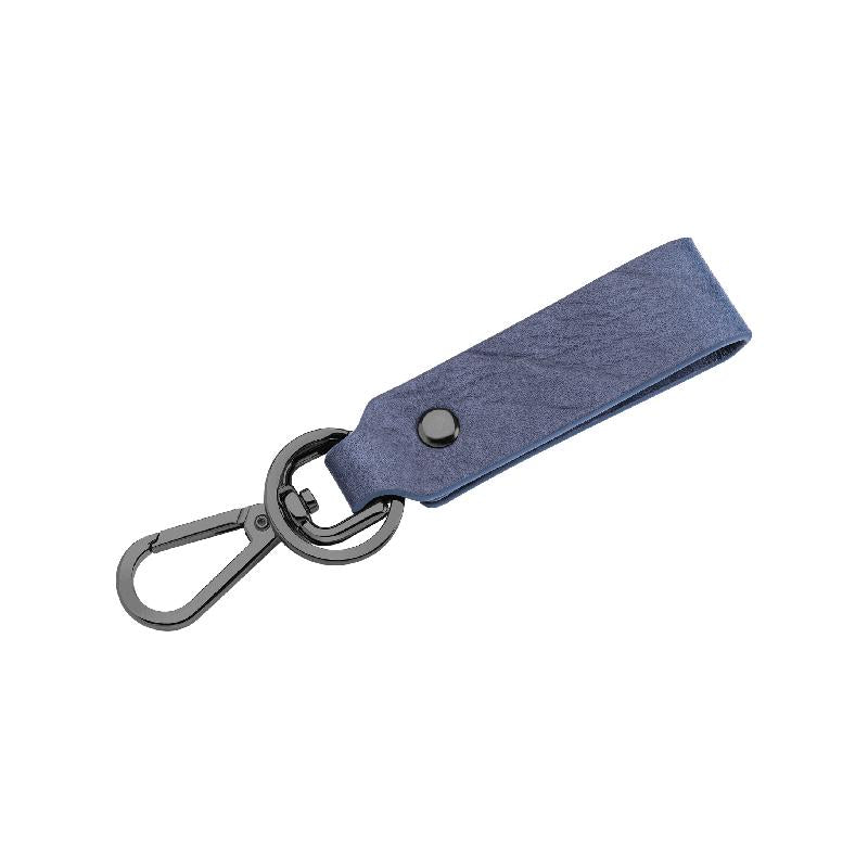 Police Droid Blue Leather Keyring