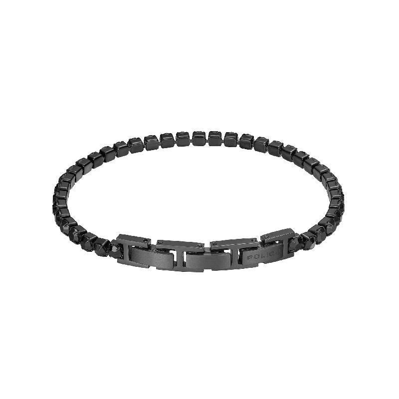 Police Flash Bracelet - Black Steel