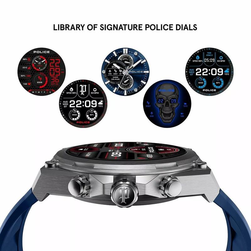Police Freedom Of Time My Avatar 2 Smartwatch Blue/Yellow