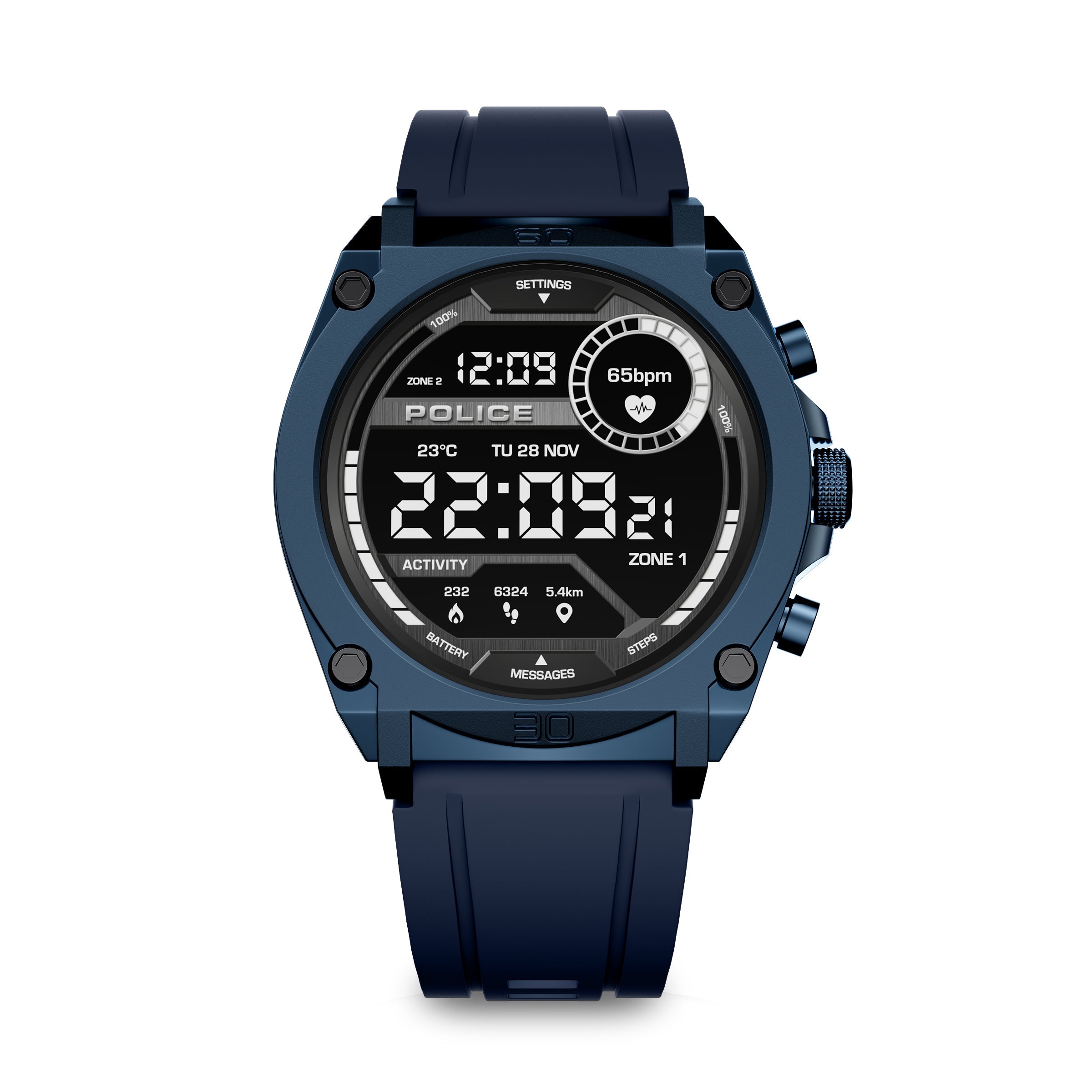 Police Freedom of Time My Avatar Blue IP Smartwatch