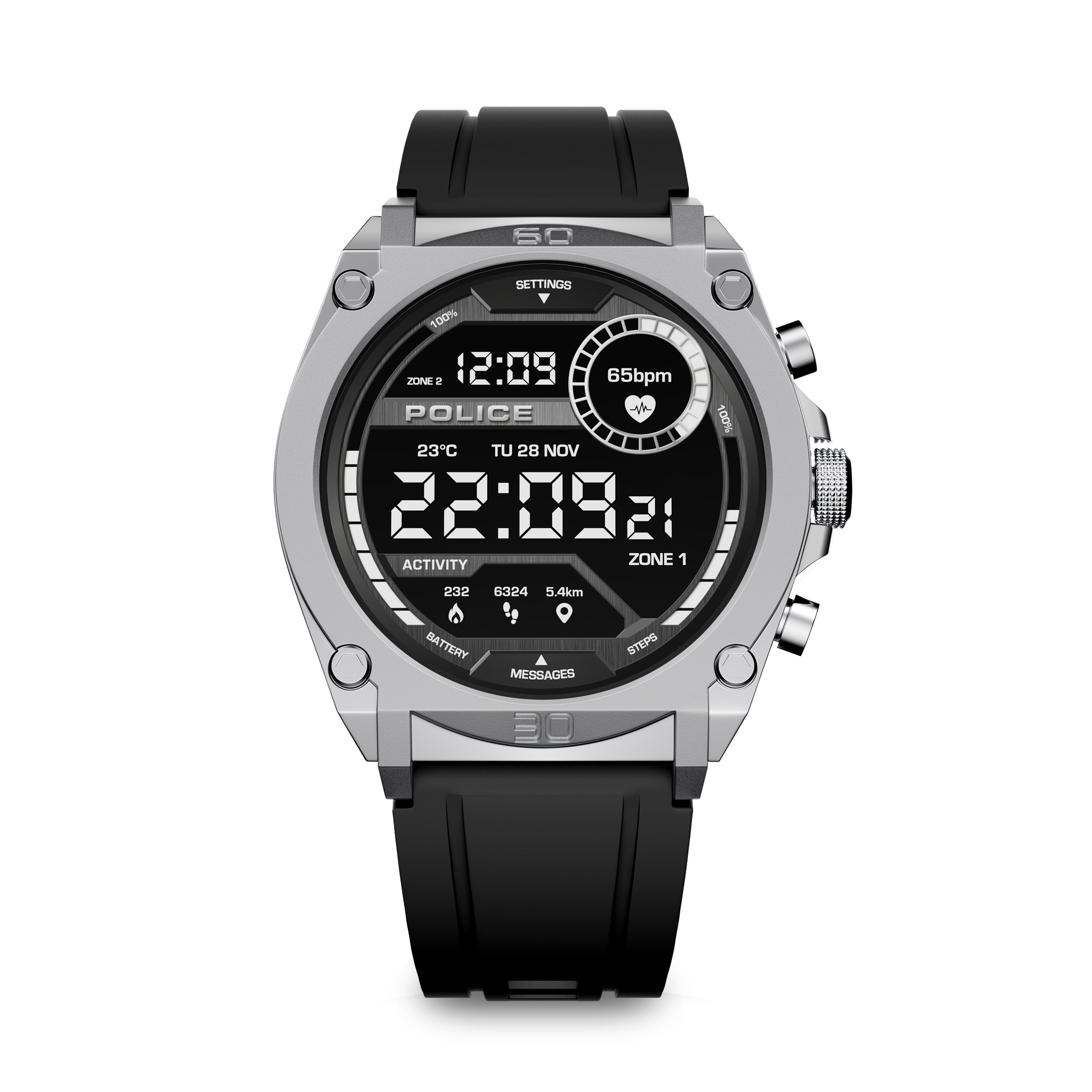Police Freedom of Time My Avatar Steel Smartwatch