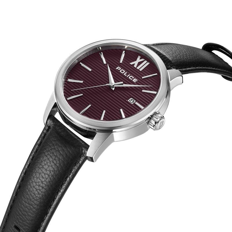 Police Gents Bedum Black Dial 3 Hands, Date Watch